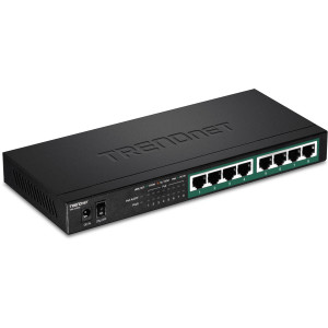 TRENDnet TPE-TG83 8-Port PoE+ Unmanaged Gigabit Switch, 30W/Port, Wall mountable